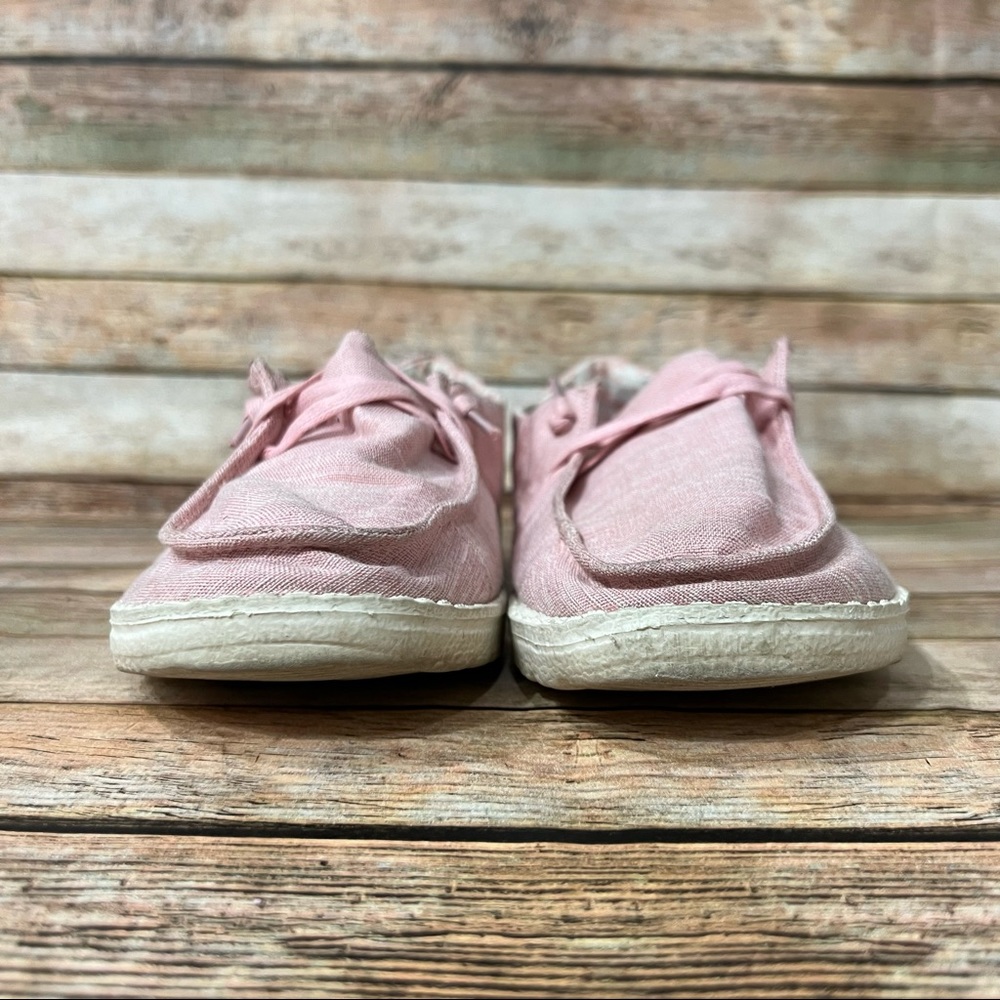 Hey Dude Pink Wendy Linen Loafers - Picture 8 of 9